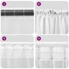 Voile užuolaidos su strypų kišenėmis, 2vnt., turkio spalvos