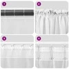Voile užuolaidos su strypų kišenėmis, 2vnt., turkio spalvos