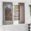 Voile užuolaidos su viršutine dalimi, 2vnt., rudos spalvos