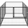 Gyvūnų narvas be durų Juoda 300 x 100 x 70 cm Plienas