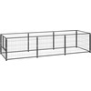 Gyvūnų narvas be durų Juoda 300 x 100 x 70 cm Plienas