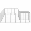 Voljeras šunims, sidabrinės spalvos, 10,89 m², plienas