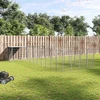 Voljeras šunims, sidabrinės spalvos, 13,31m², plienas