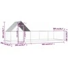 Voljeras viščiukams, 6x2x2m, galvanizuotas plienas