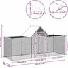 Voljeras viščiukams, 3x1x1,5m, galvanizuotas plienas