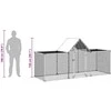 Voljeras viščiukams, 3x1x1,5m, galvanizuotas plienas