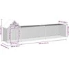 Voljeras viščiukams, 5x1x1,5 m, galvanizuotas plienas