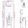 Cisternos rėmas su saugykla Balta 50 x 8 x 131 cm Plienas