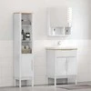 Vonios baldų rinkinys FLORO 2 pcs Balta Kietas pušies medis