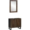 Vonios spintos komplektas 2 pcs Lazdynų rudas