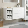 Vonios baldų rinkinys 2 vnt. Balta Apdirbta mediena