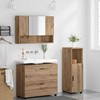Vonios baldų rinkinys su stalčių 3 pcs Amatininkų ąžuolas