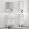 Vonios baldų rinkinys FLORO 3 pcs Balta Kietas pušies medis