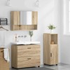 Vonios baldų rinkinys su stalčių 3 pcs Sonoma ąžuolas