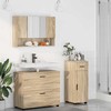 Vonios baldų rinkinys su stalčių 3 pcs Sonoma ąžuolas