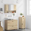 Vonios baldų rinkinys su stalčių 3 pcs Sonoma ąžuolas