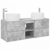 Vonios baldų rinkinys 3 vnt. Betono pilka 49,5 x 44,5 x 66 cm