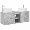 Vonios baldų rinkinys 3 vnt. Betono pilka 49,5 x 44,5 x 65,5 cm