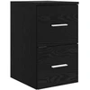Vonios baldų rinkinys 3 vnt. Juoda 49,5 x 44,5 x 65 cm