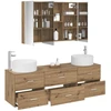 Vonios baldų rinkinys 4 pcs Artisano ąžuolo