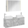Vonios baldų rinkinys 4 pcs Betono pilka