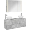 Vonios baldų rinkinys 4 pcs Betono pilka