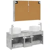 Vonios baldų rinkinys 4 pcs Betono pilka