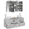 Vonios baldų rinkinys 4 pcs Betono pilka