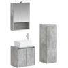 Vonios baldų rinkinys 4 pcs Betono pilka