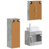 Vonios baldų rinkinys 4 pcs Betono pilka