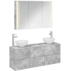 Vonios baldų rinkinys 4 pcs Betono pilka
