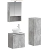 Vonios baldų rinkinys 4 pcs Betono pilka