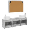 Vonios baldų rinkinys 4 pcs Betono pilka