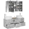 Vonios baldų rinkinys 4 pcs Betono pilka