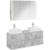 Vonios baldų rinkinys 4 pcs Betono pilka