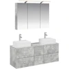 Vonios baldų rinkinys 4 pcs Betono pilka