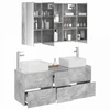 Vonios baldų rinkinys 4 pcs Betono pilka