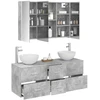 Vonios baldų rinkinys 4 pcs Betono pilka