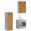 Vonios baldų rinkinys 4 pcs Betono pilka