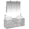 Vonios baldų rinkinys 4 pcs Betono pilka