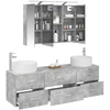 Vonios baldų rinkinys 4 pcs Betono pilka