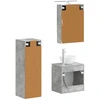Vonios baldų rinkinys 4 pcs Betono pilka