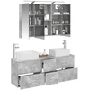 Vonios baldų rinkinys 4 pcs Betono pilka