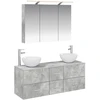 Vonios baldų rinkinys 4 pcs Betono pilka
