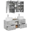 Vonios baldų rinkinys 4 pcs Betono pilka