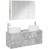Vonios baldų rinkinys 4 pcs Betono pilka