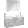 Vonios baldų rinkinys 4 pcs Betono pilka