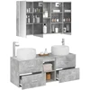 Vonios baldų rinkinys 4 pcs Betono pilka
