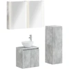 Vonios baldų rinkinys 4 pcs Betono pilka
