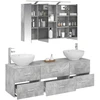 Vonios baldų rinkinys 4 pcs Betono pilka